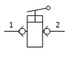 Symbol hydraulisk handpump standard kavitet