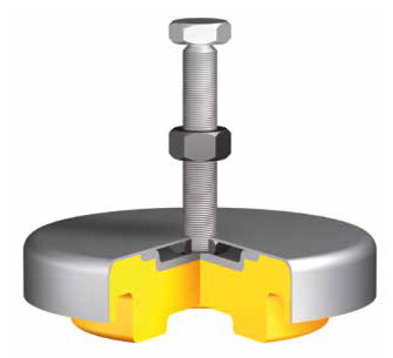 Rubber-metal isolators