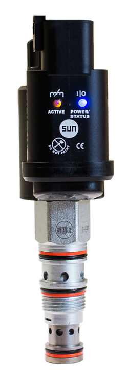 Bluetoothstyrd proportionalförstärkare för Sun Hydraulics